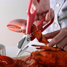 Load image into Gallery viewer, Stainless Steel Seafood Scissors Lobster Fish prawn peeler Shrimp Crab Seafood Scissors Shears Snip Shells Kitchen seafood Tools