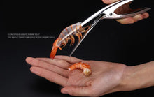 Load image into Gallery viewer, Stainless Steel Shrimp Peeler Prawn Shrimp Fishing Knife Lobster Shell Remover Peel Device Kitchen Seafood Tools#50