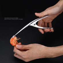 Load image into Gallery viewer, Stainless Steel Shrimp Peeler Prawn Shrimp Fishing Knife Lobster Shell Remover Peel Device Kitchen Seafood Tools#50
