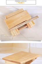 Load image into Gallery viewer, Taburete Pine wood folding stool kids furniture portable household solid wood Mazar fishing chair small bench square stool
