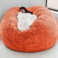 Load image into Gallery viewer, 7FT 183cm Fur Giant Removable Washable Bean Bag Bed Cover Comfortable Living Room Furniture Lazy Sofa Coat
