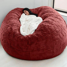 Load image into Gallery viewer, 7FT 183cm Fur Giant Removable Washable Bean Bag Bed Cover Comfortable Living Room Furniture Lazy Sofa Coat
