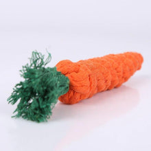 Load image into Gallery viewer, 1 pcs Carrot Shaped Knot Ropes Pet Dog Toys Chew Cat Toy Safe Toys for Small Dogs Molar Biting Playing Products Dog Accessories
