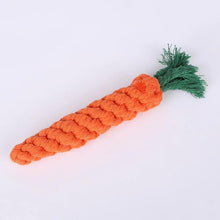 Load image into Gallery viewer, 1 pcs Carrot Shaped Knot Ropes Pet Dog Toys Chew Cat Toy Safe Toys for Small Dogs Molar Biting Playing Products Dog Accessories
