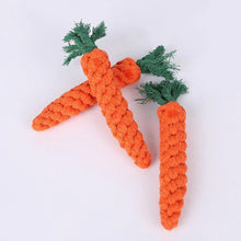 Load image into Gallery viewer, 1 pcs Carrot Shaped Knot Ropes Pet Dog Toys Chew Cat Toy Safe Toys for Small Dogs Molar Biting Playing Products Dog Accessories
