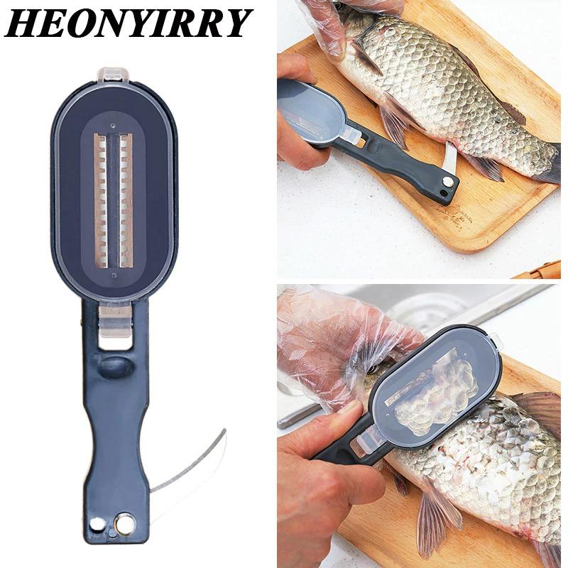 Multifunctional Fish Scale Planer Tool Fish Scaler Fishing Knife Fish Cleaning Tools Kitchen Cooking Accessorie