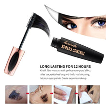 Load image into Gallery viewer, Thick makeup Mascara 4D mascara, dense silk, long curled, waterproof, anti sweat, 24h, non staining, silicone gel head mascara
